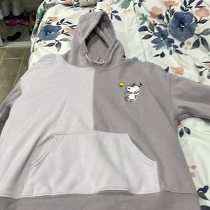 Mixed purple hoodie